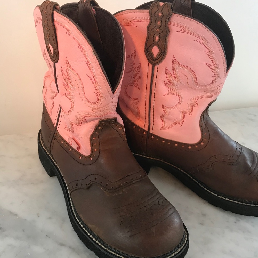 Justin size 10 pink gypsy boots